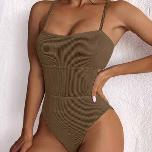 Bikini sólido de playa para mujer en talla grande 3