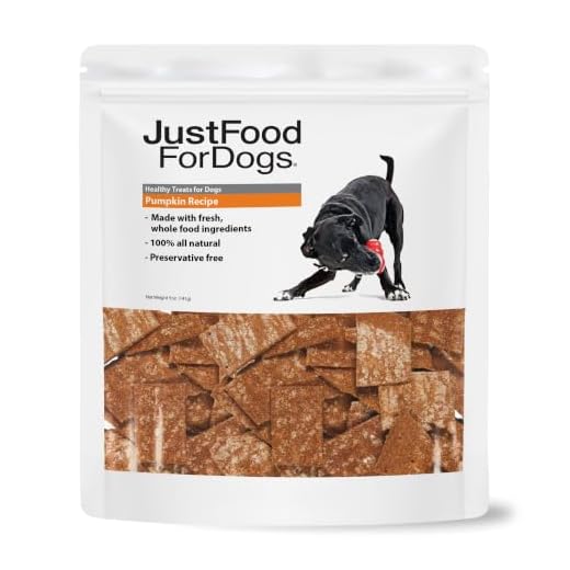 JustFoodForDogs Single Ingredient Healthy Dog Treats and Dog Snacks, Jerky Treats, Human Grade, Preservative and Grain Free, Rawhide Free Chews, Low Calorie Treat - Pumpkin, 5 oz