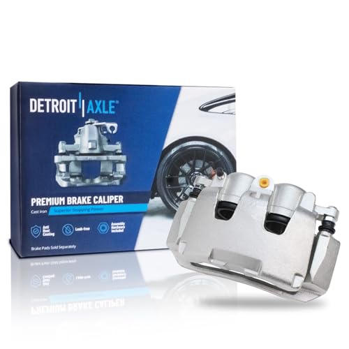 Image of Detroit Axle - Front Left Brake Caliper w /Bracket for 06-08 Dodge Ram 1500