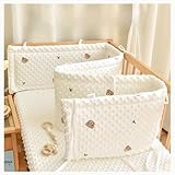 WXJHNYBS Protector De Cuna para Bebé, Suave,Transpirable Chichonera Cuna 140x70...