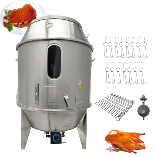 EQCOTWEA 2800PA LP Gas Roast Duck Oven, Stainless Steel Roast Duck Oven, 31.5x31.5x53in Liquefied Petroleum Gas Grill Oven, Roaster Oven Roasting Machine for Beijing Duck BBQ Commercial Barbecue -  840403752607