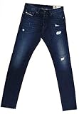 Diesel Herren Jeans Hose Tepphar Slim-Carrot Mens Jeanshose 00CKRI R14JB Stretch (W29/L32)