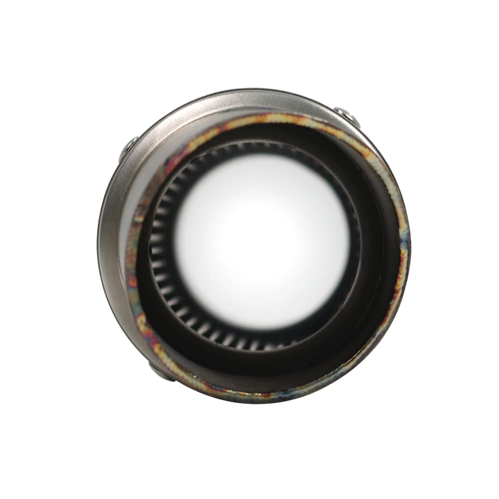 Shkalacar Universal de la Moto Escape51 mm, Escape Motoscooter Suciedad Bicicleta Silenciador Tubo de Acero Inoxidable