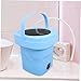 KOMBIUDA Portable Mini Folding Washing Machine Compact Electrical Washer with Drainage Basket and Pipe High-speed Small Laundry Appliance for Travel Dorms Apartments US Plug