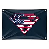 GRAPHICS & MORE Superman USA American Flag Shield Logo Home Business Office Sign