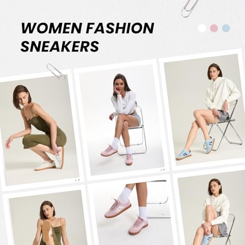 Rosella Carlie Womens Sneakers - Women's Fashion Sneakers with Removable Insole - Stylish and Lightweight Spring Shoes for Women Casual Non-Slip Lace-Up Walking Footwear4