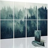 Art3d Soundproof Wall Panels 48'x32', 8-Pack Acoustic Wall Art Panels, Sound Absorbing Decorative Wall Panels for Living Room, Bedroom, Kitchen, Studio, Polyester UV Print