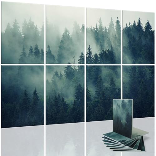 Art3d Soundproof Wall Panels 48"x32", 8-Pack Acoustic Wall Art Panels, Sound Absorbing Decorative Wall Panels for Living Room, Bedroom, Kitchen, Studio, Polyester UV Print