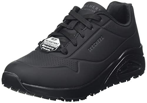 Image of Skechers Women's 108021ec Blk Trainers, Black Synthetic, 2.5 UK
