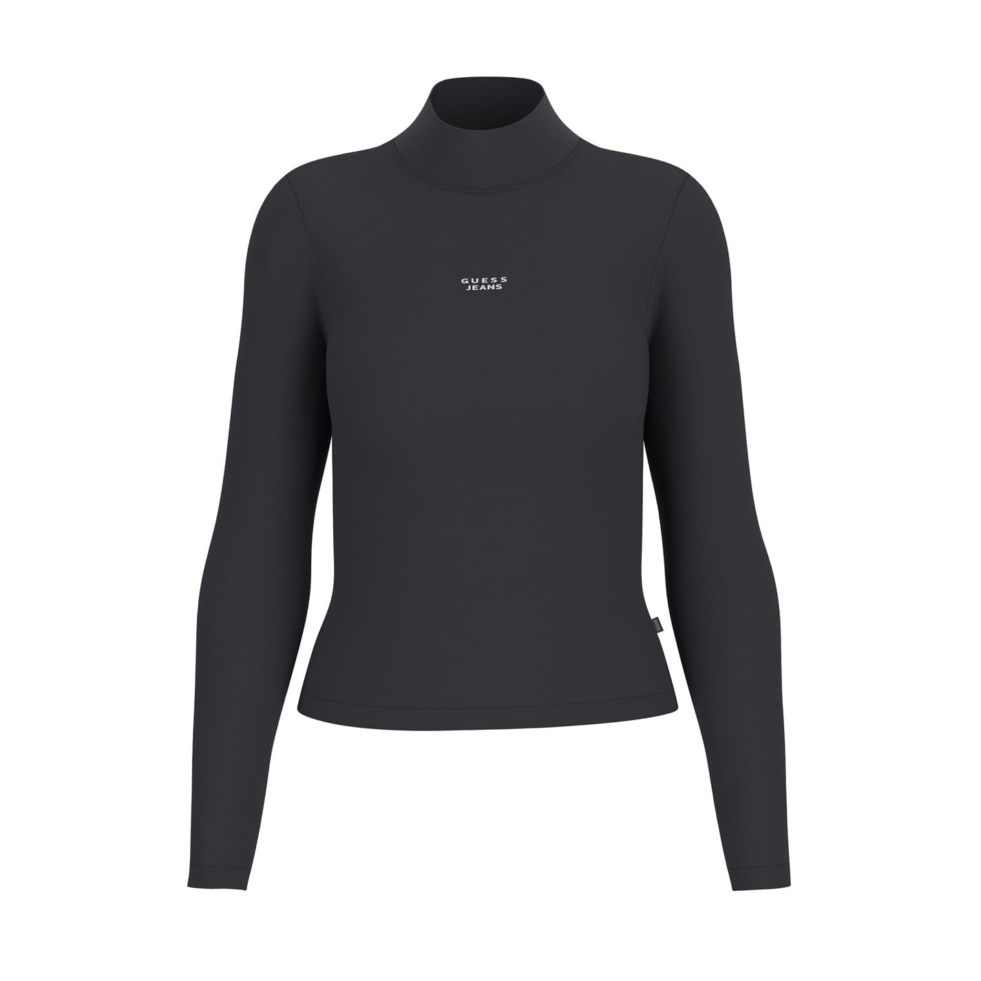 Guess Women's Roll Neck Long Sleeve T-Shirt - Jet Black A996 - 8 (XS)