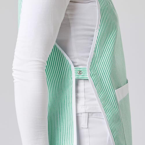 EXNER Überwurfschürze, Kittel, chasuble, grün gestreift, Größe III (54-62) – Bild 6