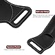 QUARKZMAN Leder Messerscheide für Gürtel 6,7 x 2,5 PU Leder Gürtelschlaufe horizontale Tragetasche für Klappmesser für Outdoor Klettern Camping Radfahren und Wandern, Schwarz