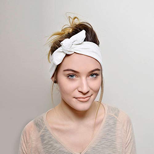 Dreshow 8 Pack Headbands For Women Bow Knotted Hair Band Facial Cloth Rabbit Ears Running Sport Elastic Hair Wrap #TOP3