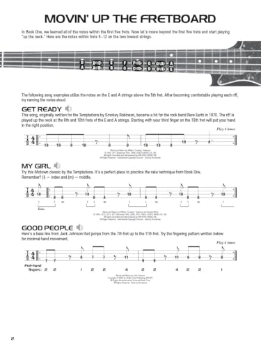 Hal Leonard Bass Tab Method - Book 2. Bass Guitar Book And Audio-Online