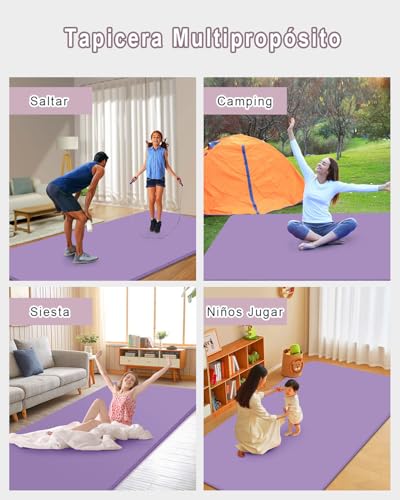 Miniatura 5 de Rytmat Esterilla Yoga Gruesa 20mm Nbr 200 130cm Grande Esterilla Fitness Para Toda La Familia Colchoneta Gimnasia Cómodo Y Elástico
