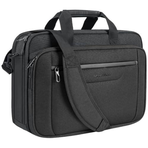 Image of VANKEAN Laptop Briefcase Fits 15.6 inch-16 inch Laptop Slim Expandable Shoulder Bag