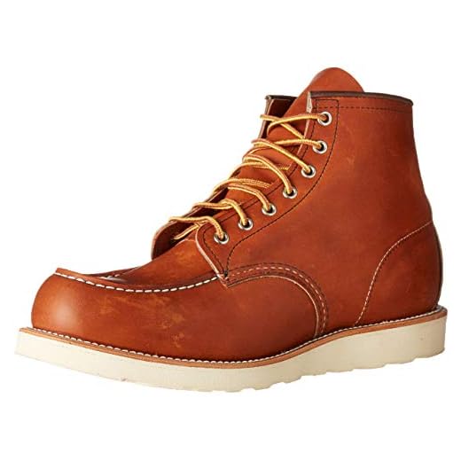 Red Wing Heritage Men's 6" Classic Moc Toe Boot, Oro Legacy, 9 M US