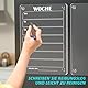 BIROYAL 2 Stück Wochenplaner Abwischbar, Acryl Wochenplaner Magnetisch, Kühlschrank Kalender Magnetisch, Transparent Planungstafeln mit 6 Whiteboard-Stift Haushaltsplan