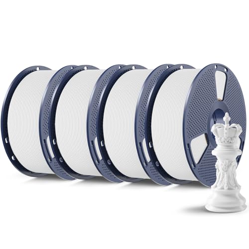 SUNLU High Speed Matte PLA 3D Printer Filament 4KG Matte White*4