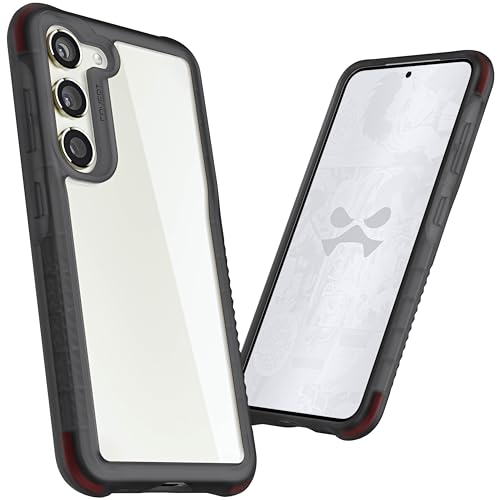 Image of Ghostek Covert Shockproof Galaxy S23 Clear Case Premium Protective Phone Covers with Slim Lightweight Design, Wireless Charging Compatible, Shock-Absorbent Designed for Samsung S23 (6.1 inch) (Smoke)