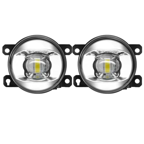 tusgt Faro Antiniebla Para Jeep Para Renegade Para Cherokee Para Compass 2 Faros Antiniebla Delanteros Luz LED Antiniebla Luz Diurna(Dual Color)