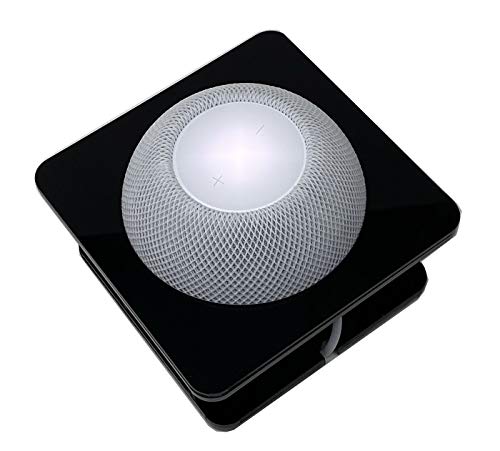TABcare Anti-Theft Security Acrylic 75x75mm VESA Case for HomePod Mini with Wall Mount Kit (Black)