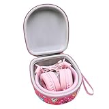 Kids Headphones Case Compatible with Elecder i37 / Noot K11 / iClever BTH12 / HS19 / BTH26 / JoySpark-T5 / Candy Bila BH03 / EarFun/IMYB/MIDOLA MD-B01 Foldable Kid Headphone,Red (Case Only)