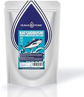 Clean & Pure Bonito Flakes 125 Grams | UKs Purest Bonito Flakes/Katsuobushi | Atlantic Skipjack Tuna: Low Benzopyrene & Heavy Metals | Perfect for Making Dashi, Miso Soup or Low Carb Keto Snack