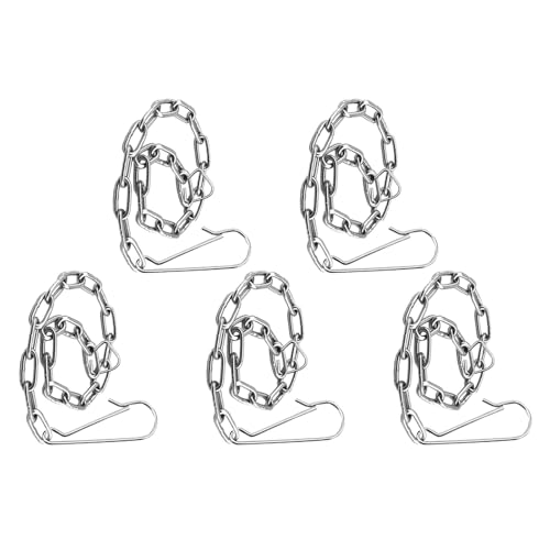 VALICLUD Chaîne Métallique Inoxydable 5 Pièces pour Levage de Clapet, Accessoire de Plomberie Wc Compatible Plupart des Toilettes