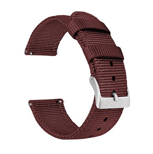 BARTON WATCH BANDS Merlot 20mm strap