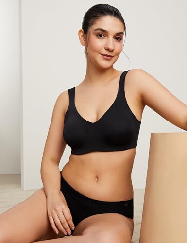 Image of Symbol Premium Nylon Blend Women's Minimiser Bra (Non Padded,Wired,Full Coverage,Broad Cushioned Strap,4 Way Stretch Fabric)
