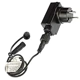 Netzteil: 31V DC8 4A (Schutzklasse IP 44 für den Außenbereich). Integriert ist ein praktischer Timer. Stellen Sie 6 Stunden Leuchtdauer ein, danach folgt eine 18 stündige Pause. Somit müssen Sie abends in der Dämmerung nicht einschalten und mitten in der Nacht im Dunkeln nicht ans Ausschalten denken. Timer und Dauerleuchtfunktion sind frei wählbar.