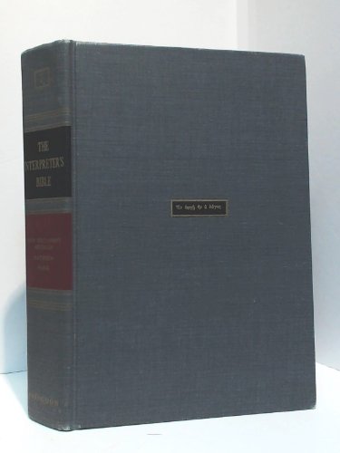 The Interpreter's Bible Volume VII: Buttrick, George Arthur: Amazon.com ...