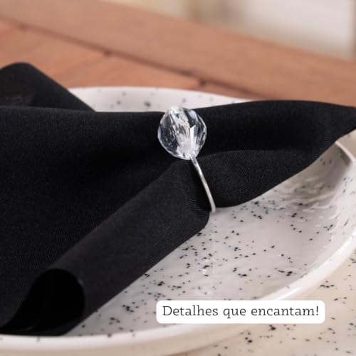 Kit Anel de Guardanapo para Mesa Posta 10 Peças | Argola para Guardanapo Porta Guardanapo Mesa Posta