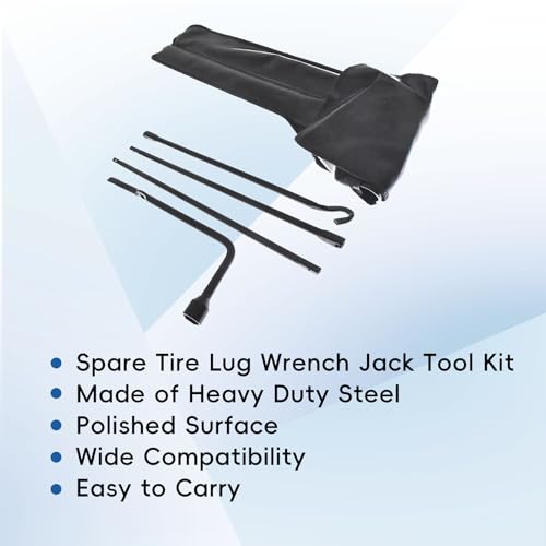 Image of Silscvtt Spare Tire Jack Handle Wheel Lug Wrench Tire Kit w /Bag Replacement for Toyota Tacoma 2005-2013