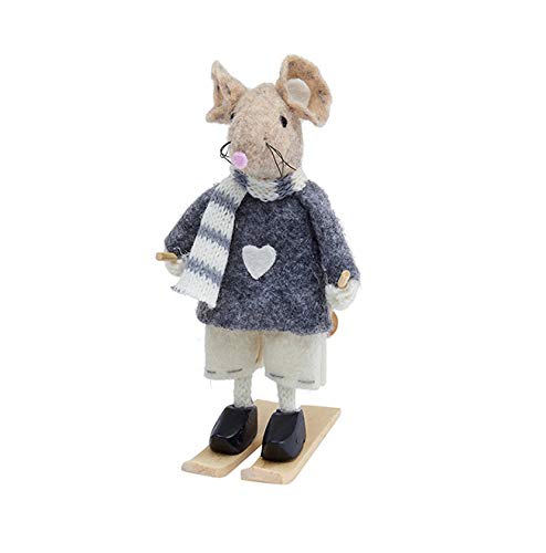 Ratón de esquí - Super lindo y amigable chica ratón de Navidad Decoation Cover