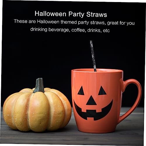 Bestoyard 50 pitillos de papel halloween miniatura 3