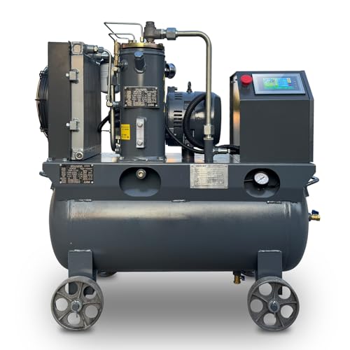 Two In One Air 5.5KW/7.5HP Compressor Single Phase Industrial Air Compressor Variable Speed Frequency Screw Air Compressor 38CFM/116PSI/230Volt Air Pump