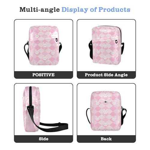 men's messenger bag Small Crossbody Bags Women's Purse Adjustable Strap for outdoor sports outdoor sports- Pastel Rabbit Peach4