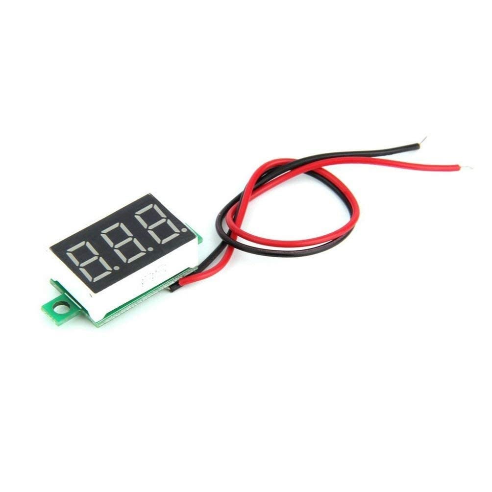 Robodo Mini 0.36 Digital Voltmeter DC 4.7-32V 2 Wires Vehicles Motor Voltage Panel Meter LED Display - Red (B07L6LP1HJ) Amazon Price History, Amazon Price Tracker