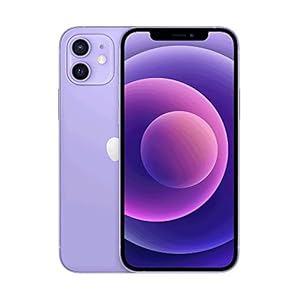 Apple iPhone 12, 128GB, Purple – Unlocked (Renewed)