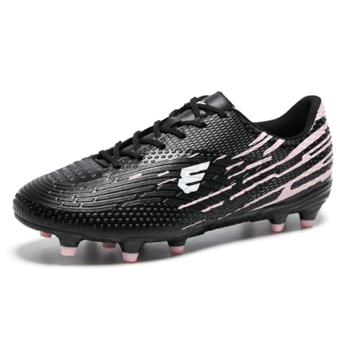 EPIMENO Men's and Women's Soccer Cleats Rugby Boots Outdoor Football Shoes