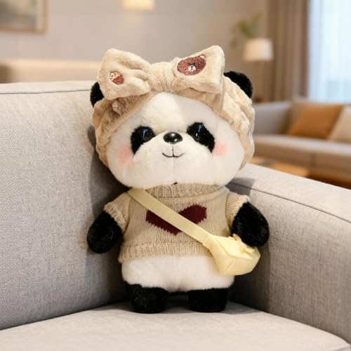 Panda Plush with Clothes Stuffed Animal Toys Dolls Birthday Gifts