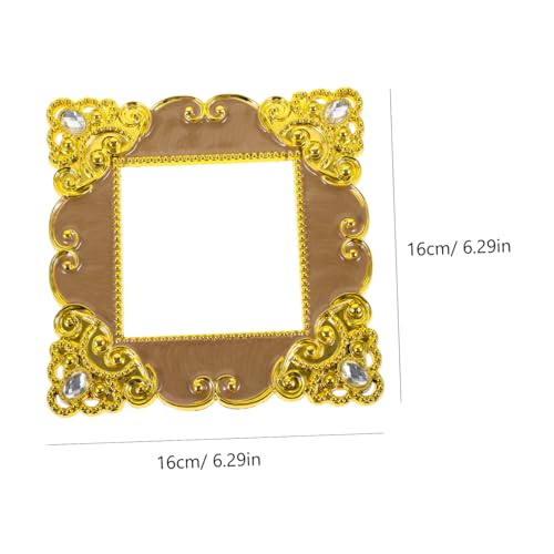 Calcomanía para enchufe doble plástico rectangular retro dorado luminoso 3