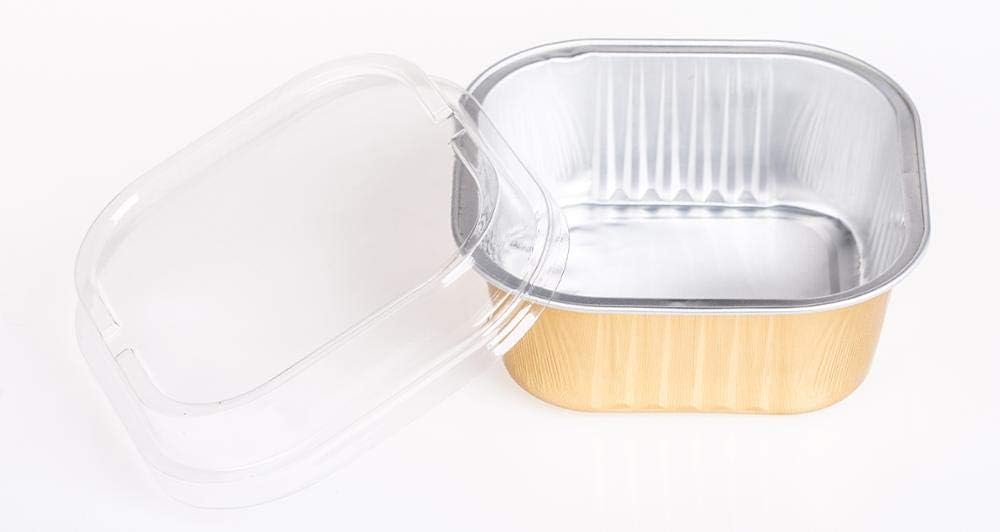 4 2/5" Square 10oz 300ml Disposable Aluminum Cups with