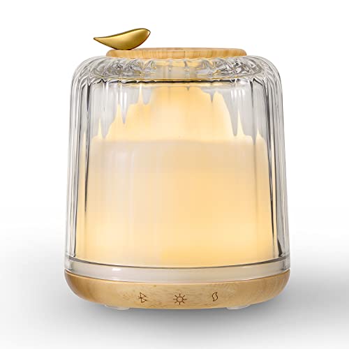 Kakoda Essential Oil Diffusers, Glass and Real Wood Base...