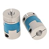 motor kupplung 8mm Großes Innenloch: 20 mm Wellenkupplung Motorkupplung Klauenkupplung Elastomerkupplung, aus Aluminiumlegierung, ca. 32 x 45 mm