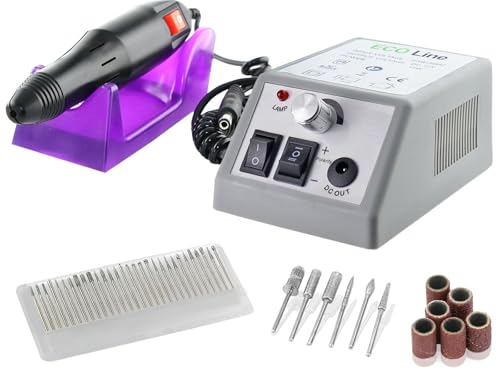 Fußpflegegerät Maniküre Pediküre-Gerät Fräser Schleifgerät Fußpflege-Set Nagelpflege-Set 20.000 Umdrehungen Pediküre Gerät mit Diamantschleifer für Hornhautentfernung