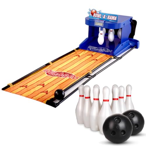 XUXIAO Elektronisches Bowlingbahn-Spiel mit LED-Anzeige