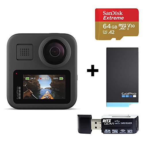 GoPro MAX — Waterproof 360 + Traditional Camera with Touch Screen Spherical 5.6K30